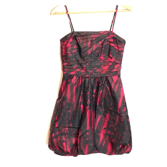 bcbg red cocktail dress